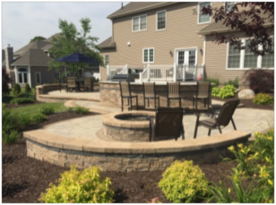 Patio by landscaping companies in Rocky Hill CT